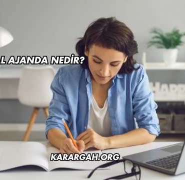 Finansal Ajanda Nedir?