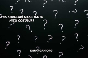 YKS Soruları Nasıl Daha Hızlı Çözülür?